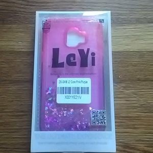 Core pink and purple case for a Galaxy j2